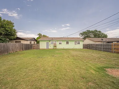 Freshly painted home for lease in Amarillo just off North Grand St and NE 24th Ave. Features 3 bedrooms, 1 bath, and 1 car garage.